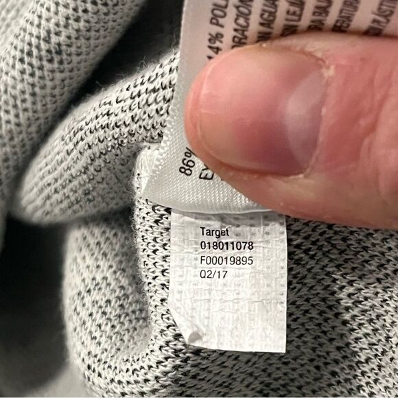 A New Day Gray Knit Tweed Lace-Up Hoodie Size Medium - Picture 7 of 7